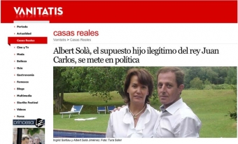 De två påstådda kungabarnen, av vilka Albert Solà är slående lik Juan Carlos och skulle vara den tidigare monarkens förstfödde son.